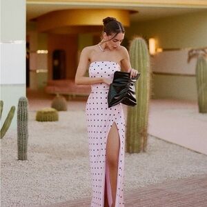 BHLDN Victoria Strapless Side-Slit Dress Anthropologie